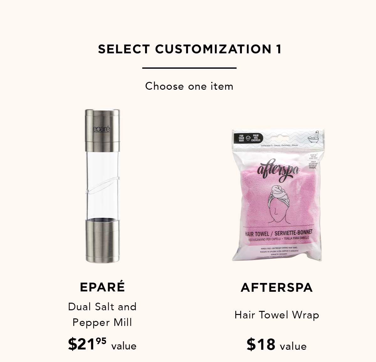 Select Customization 1 | EparÃ©, Afterspa