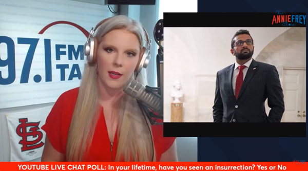 Kash Patel and Annie Frey Kash Patel and Annie Frey