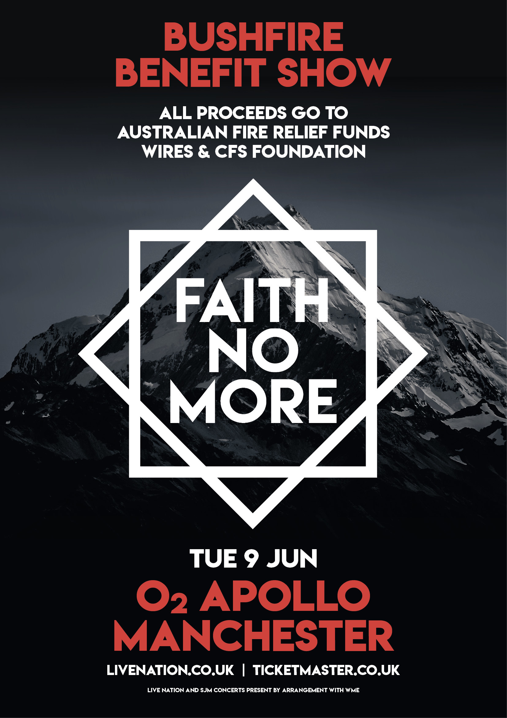Faith No More Add Second Manchester Show (June 9); All Proceeds Donated to Australian Bushfire Relief Funds ​   　 