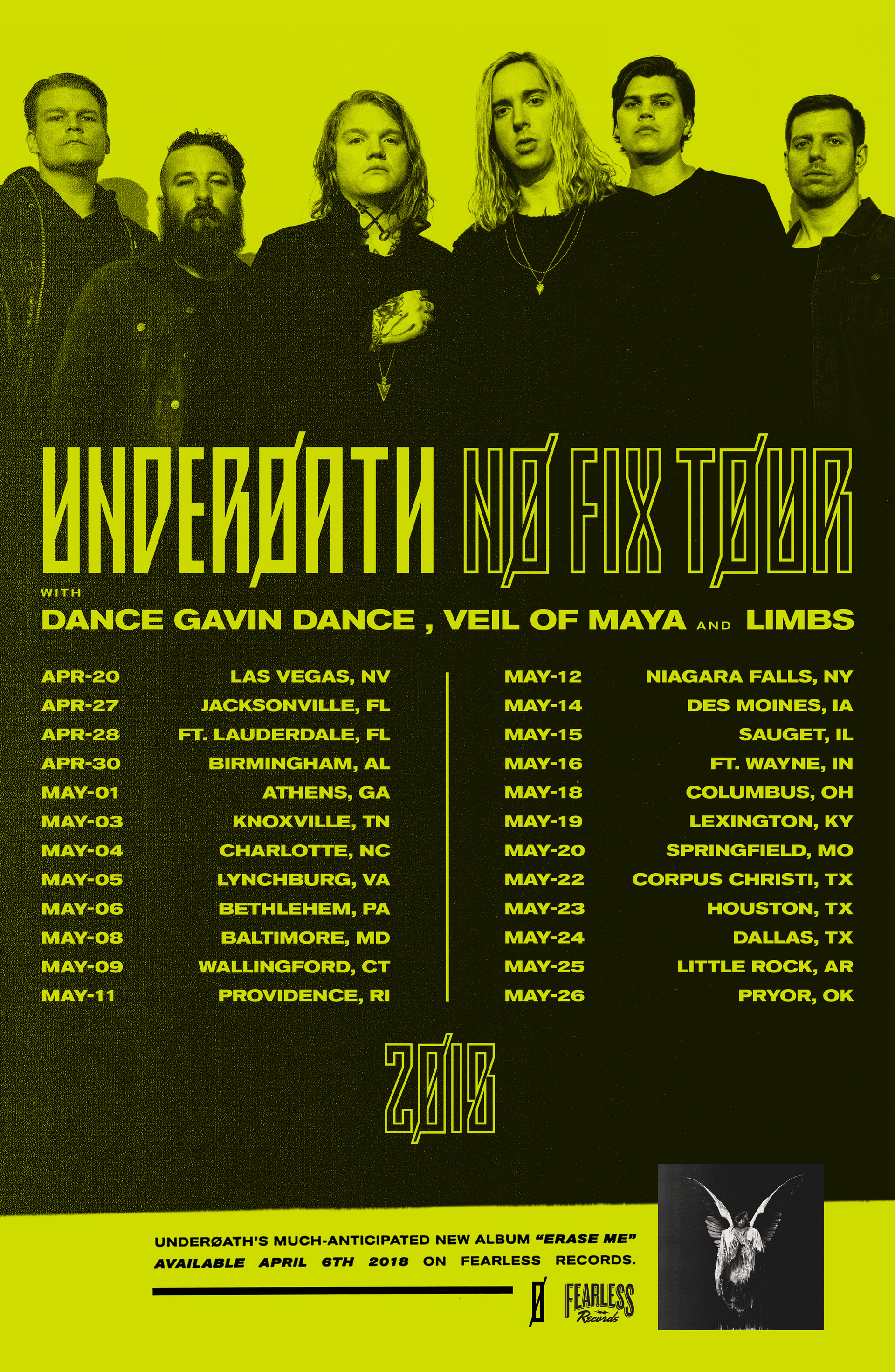 Underøath Announce Nø Fix Tour
