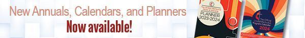 New annuals, calendars, and planners available! New annuals, calendars, and planners available!