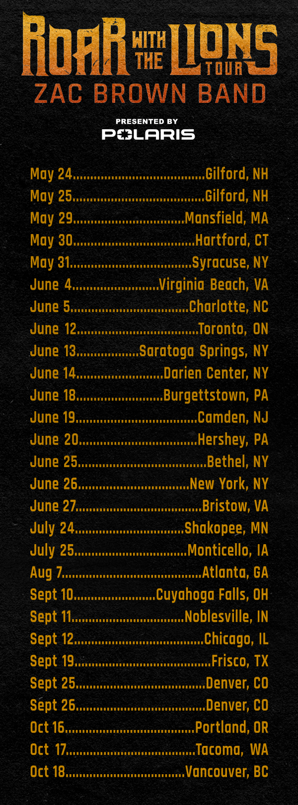 TOUR DATES
