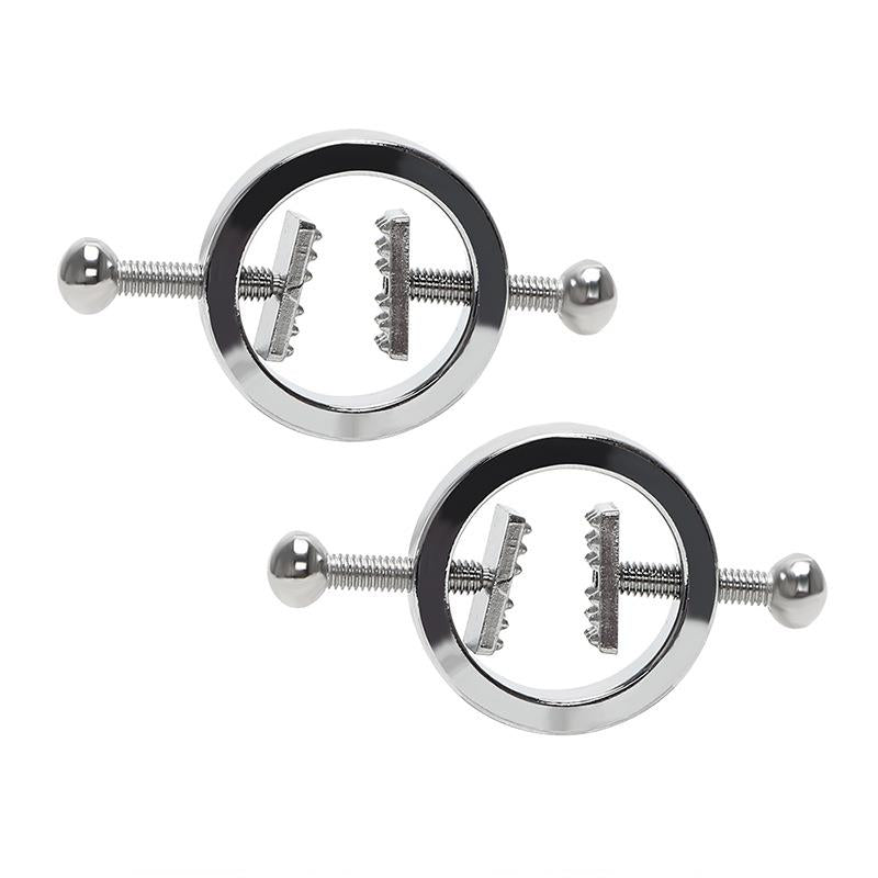 Pincer Nipple Rings, Stainless Steel, Pair