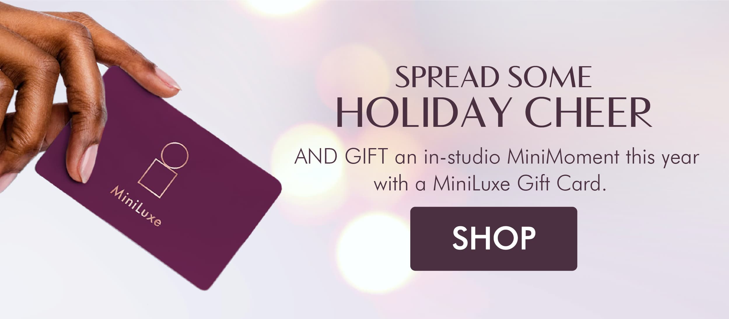 Gift An In-Studio MiniMoment This Year With A MiniLuxe Gift Card