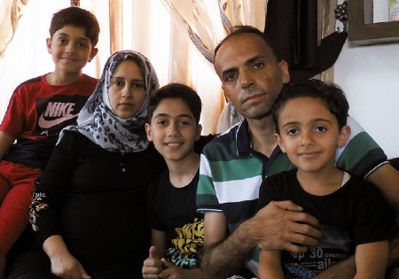 Mohammad Abu Rukbeh and family
