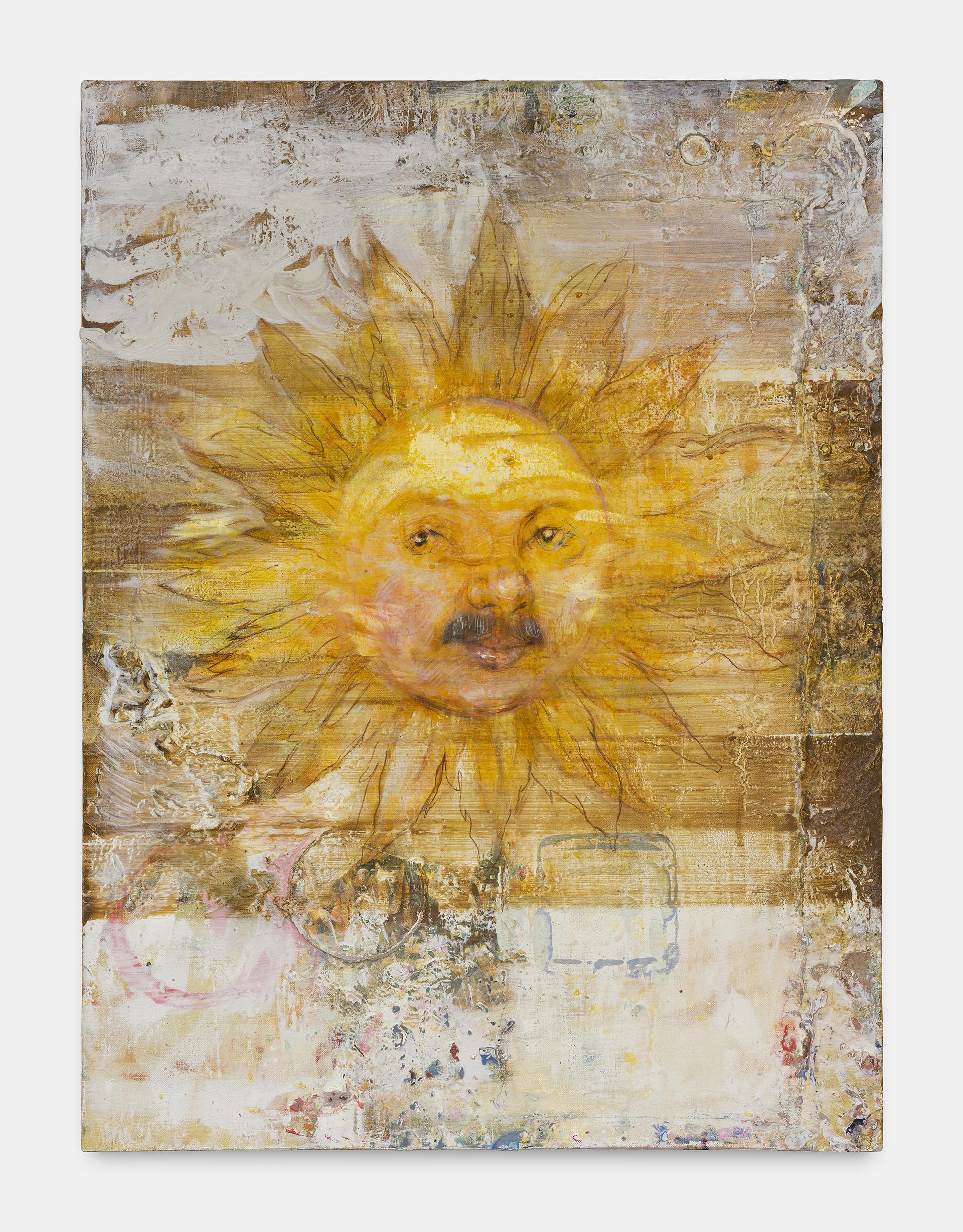 Radek Szlaga, Wój Słońce (Uncle Sun), 2022, olio su tela, 80 x 60 cm
