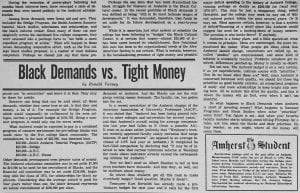 Black Demands vs. Tight Money