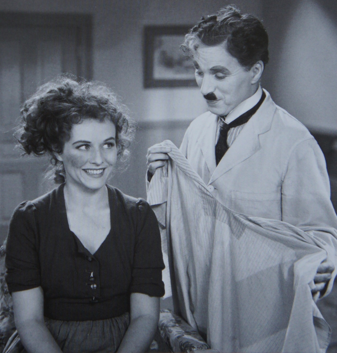 Paulette Goddard_3.jpg Полетт Годдар и Чарли Чаплин в «Великом диктаторе».