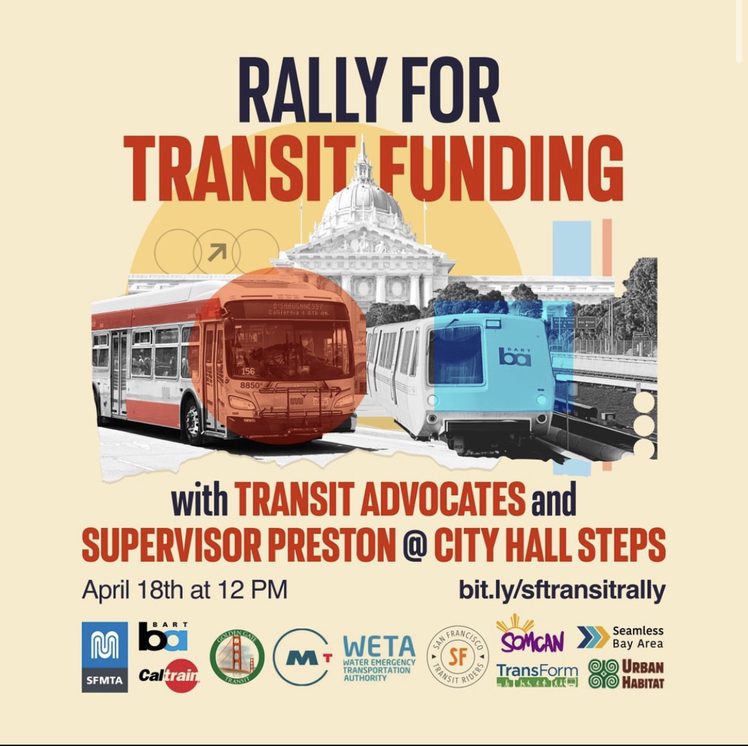 Rally for Transit Funding @ City Hall Steps