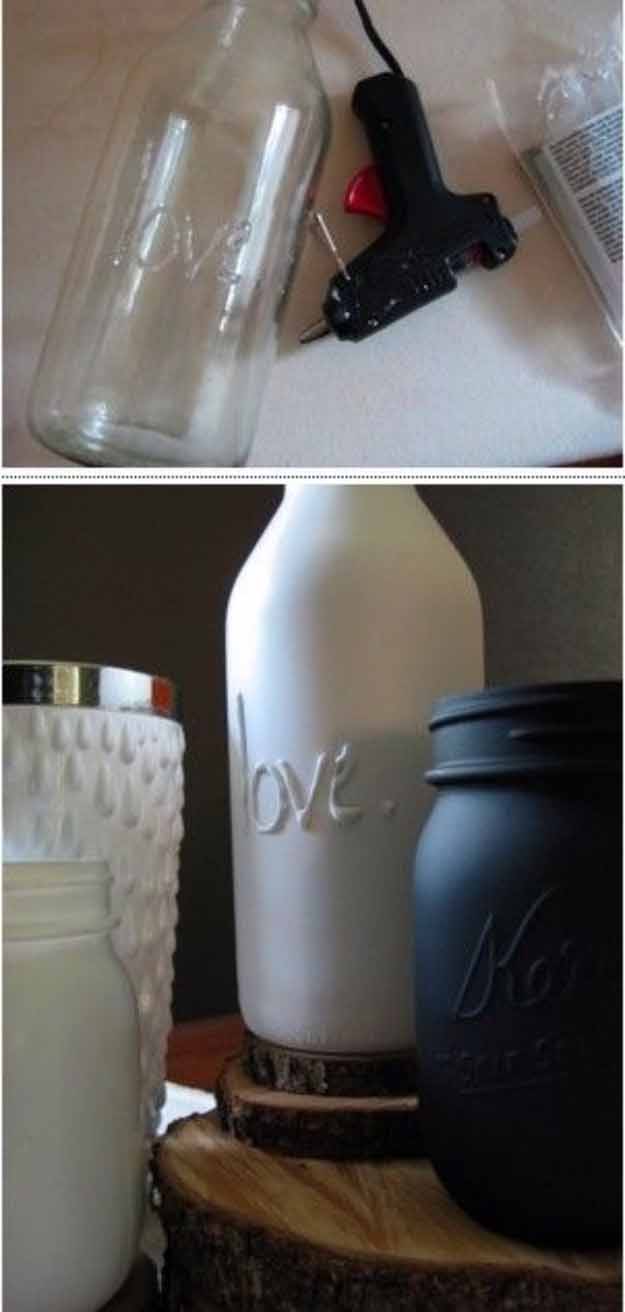 Cool Crafts You Can Make for Less than 5 Dollars | Cheap DIY Projects Ideas for Teens, Tweens, Kids and Adults | Letter Bottles With a Hot Glue Gun http://diyprojectsforteens.com/cheap-diy-ideas-for-teens/