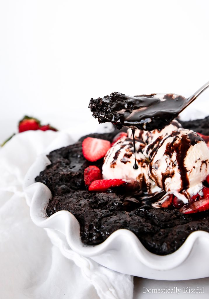 Hot Fudge Pudding Cake is a classic family dessert recipe that has a layer of hot fudge beneath a rich chocolate cake.