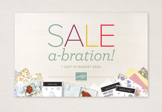 Stampin' Up! 2022 Jul-Aug Sale-a-Bration Brochure shared by Dawn Olchefske #dostamping #howdSheDOthat