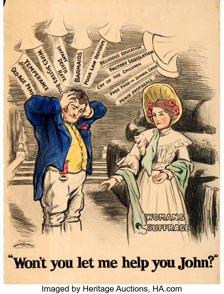 Women's Suffrage Propaganda (Artists' Suffrage League, 1909 ...