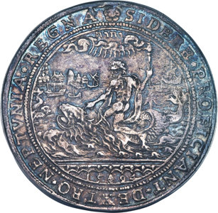 Netherlands: West Friesland. Provincial silver 'Reopening Maritime Commerce' Medal 1594 AU50 NGC