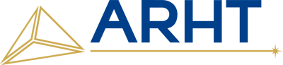 ARHT logo 2023 horizontal gold-blue rgb
