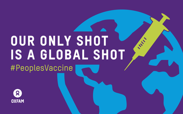 Our only shot is a global shot. #PeoplesVaccine