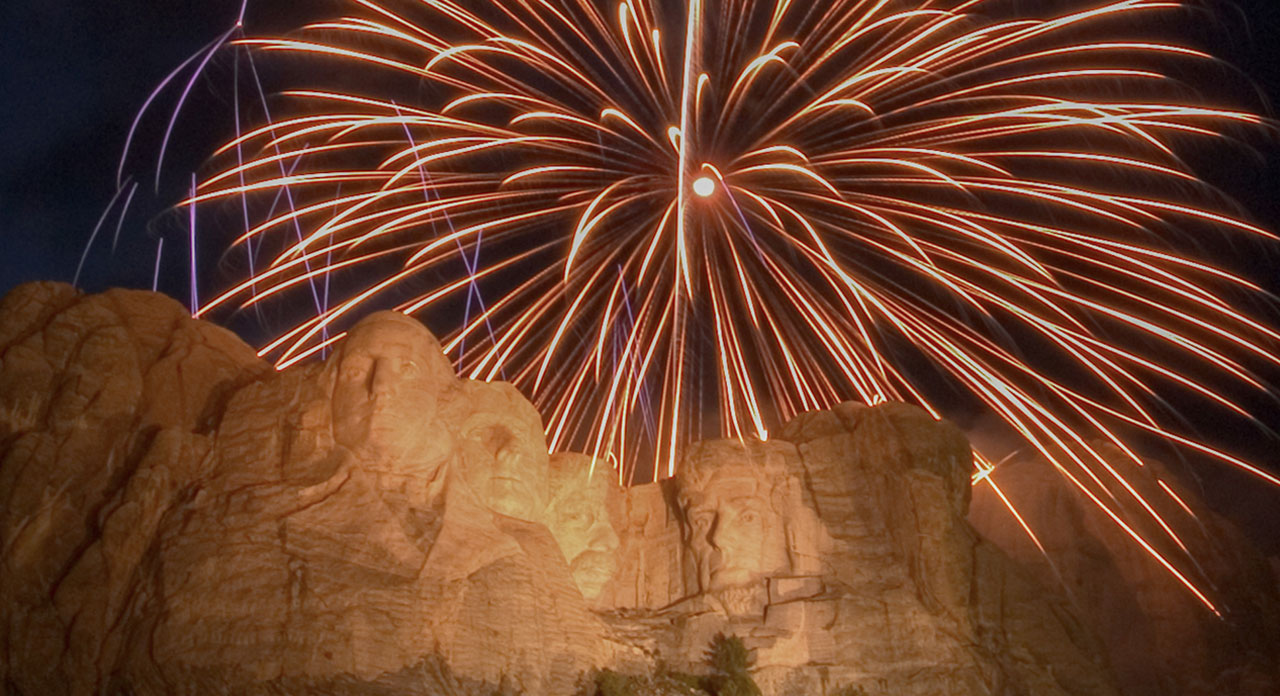 Independence Day celebration at Mount Rushmore