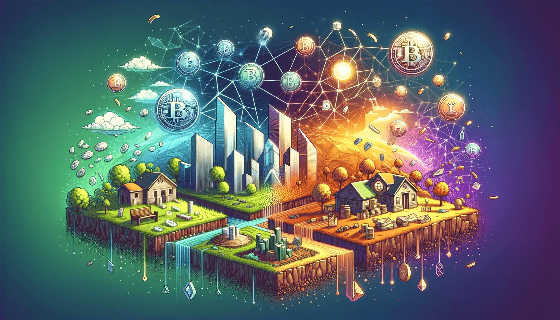 Symbolic representation of real world and blockchain