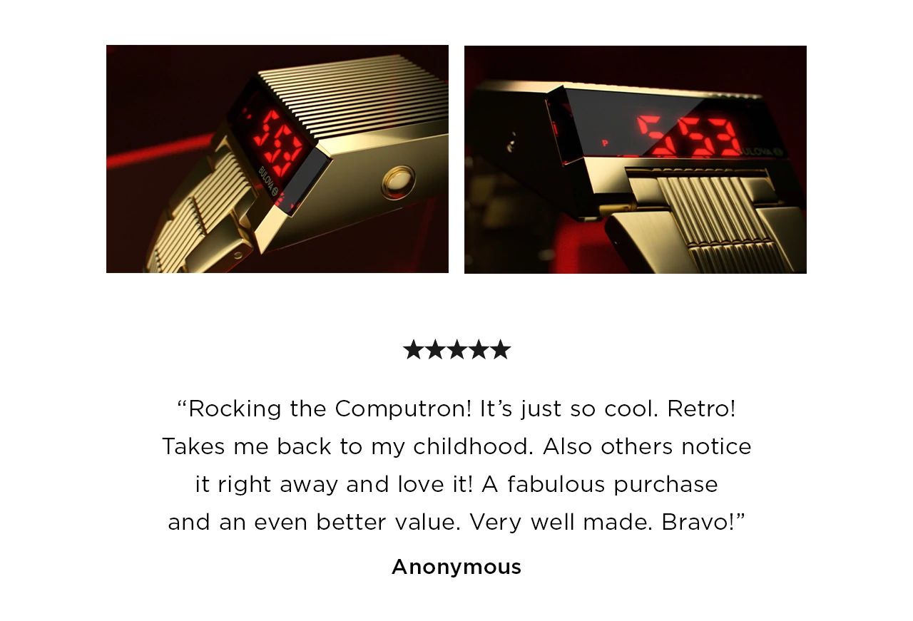 Review by  Anonymous: Rocking the Computron! It’s just so cool. Retro! Takes me back to my childhood. Also others notice it right away and love it! A fabulous purchase and an even better value. Very well made. Bravo!