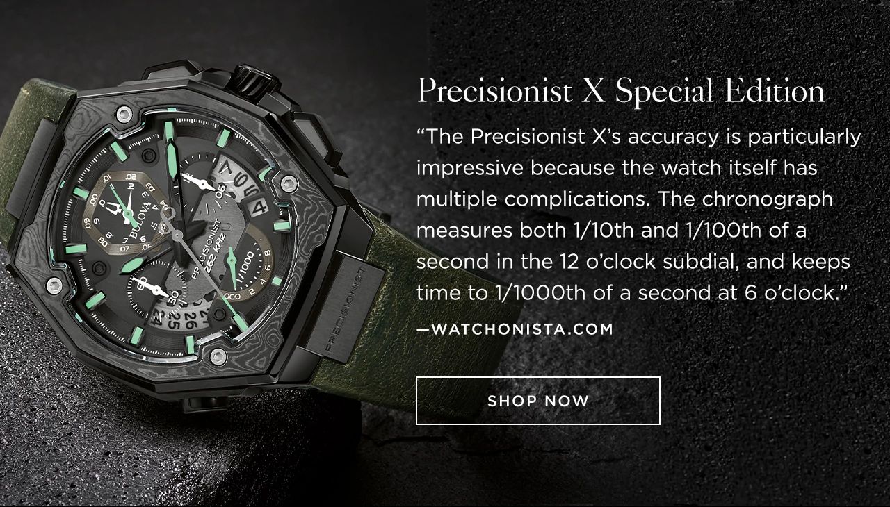 Precisionist X Special Edition - The Precisionist X’s accuracy is particularly impressive because the watch itself has multiple complications.