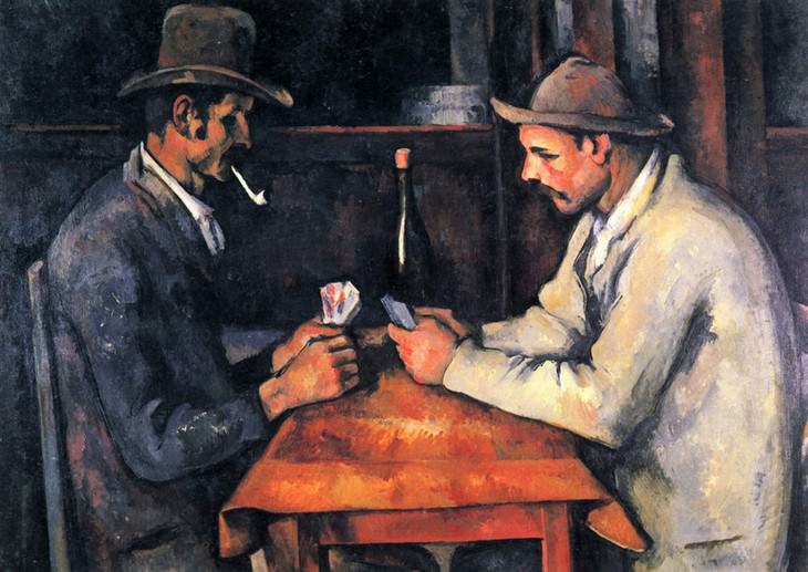 most expensive items the card players painting