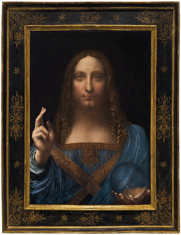 most expensive items on auction 2010-2020 Salvator Mundi, attributed to Leonardo da Vinci