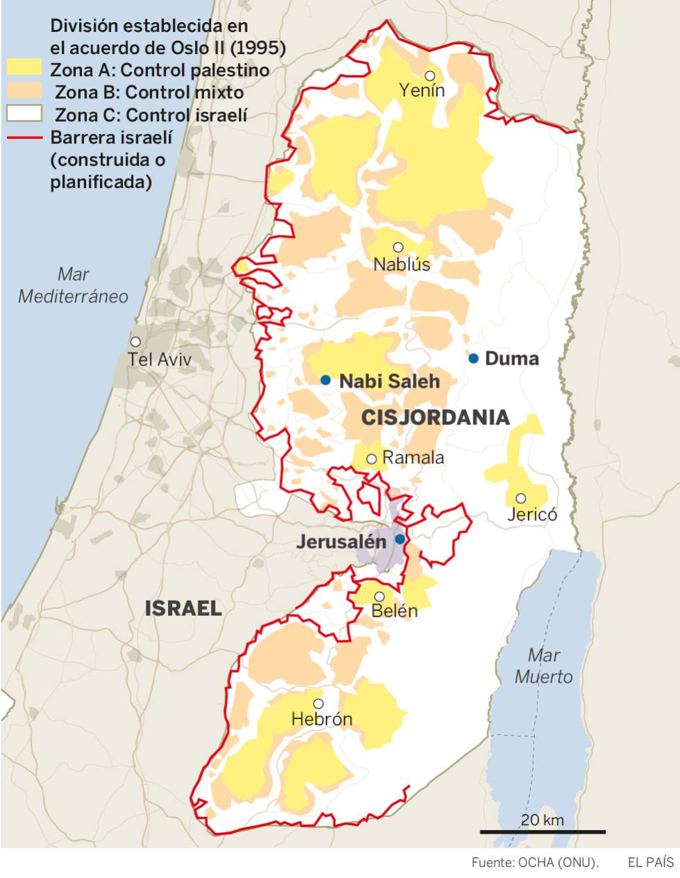 Un informe reservado de la UE denuncia ‘apartheid’ legal en Cisjordania