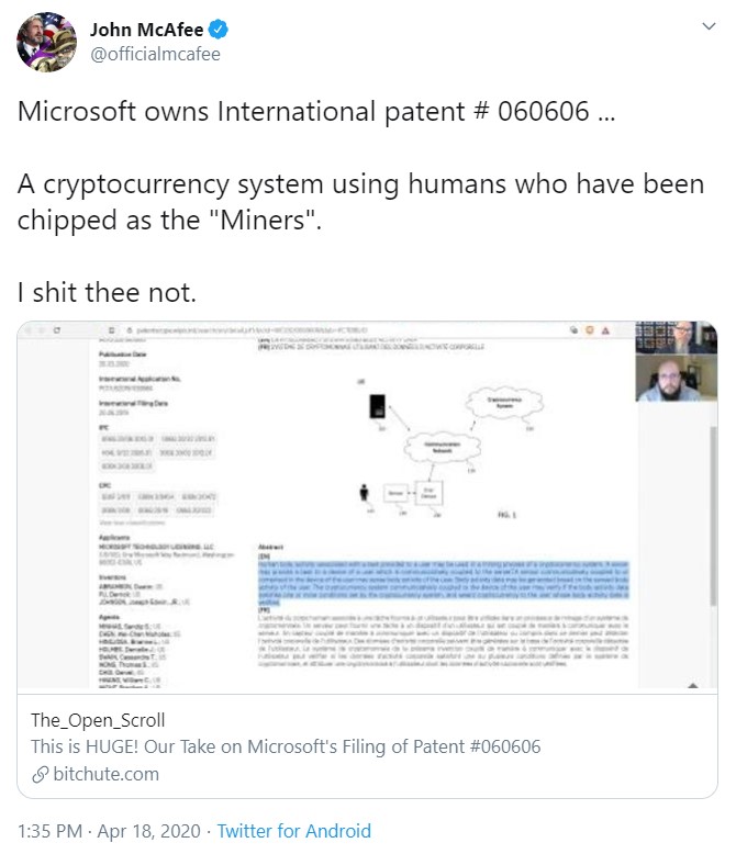 Does Microsoft Own Patent '666' About Implanting ...