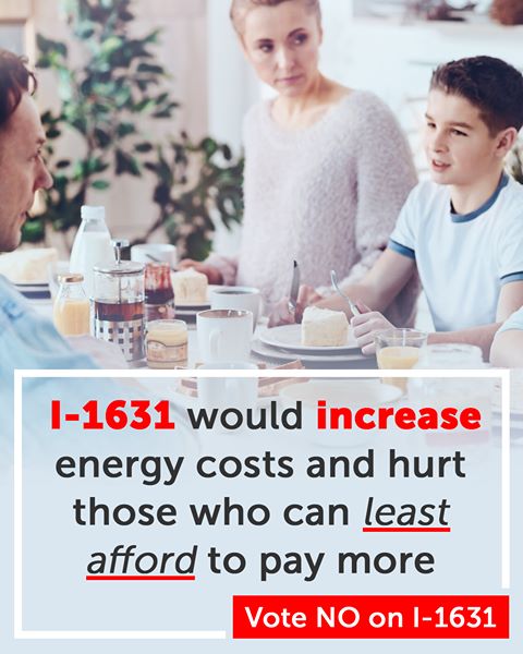 Facebook ad: 1-1631 would increase energy costs