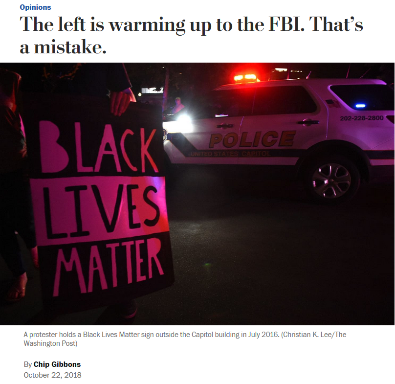WaPo: The Left Is Warming Up to the FBI