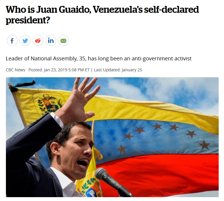 CBC: Who is Juan Guaido, Venezuela's self-declared president?