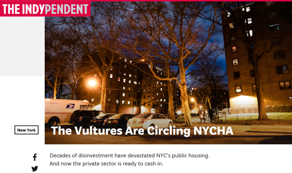 Indypendent: The Vultures Are Circling NYCHA