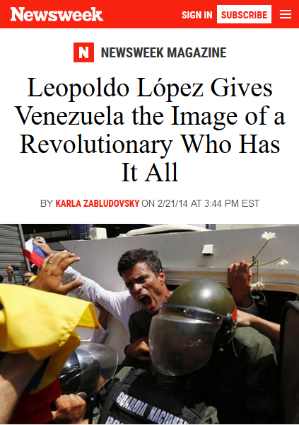 Newsweek: Leopoldo López Gives Venezuela the Image of a Revolutionary Who Has It All