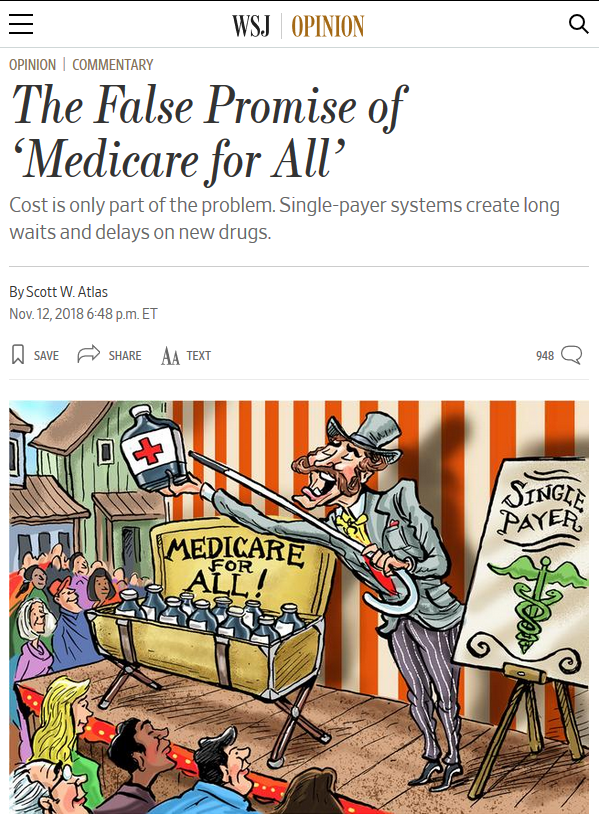 WSJ: The False Promise of 'Medicare for All'