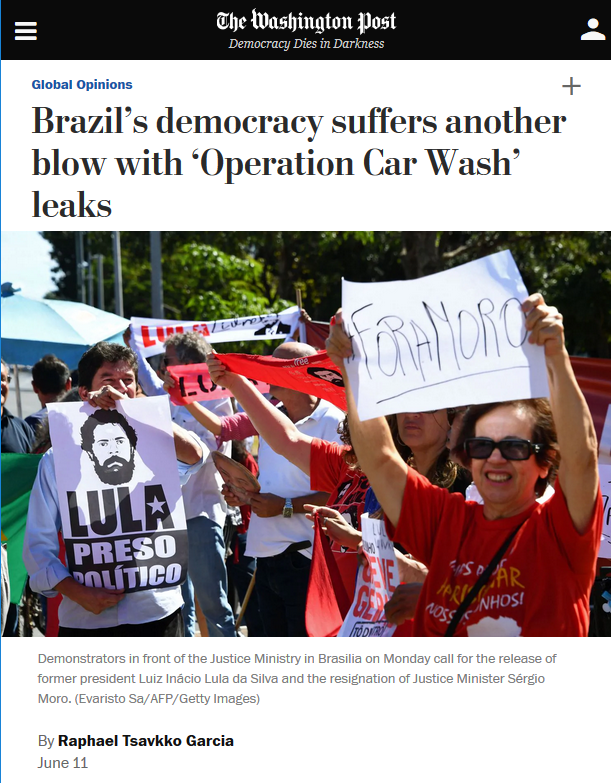 WaPo: Brazil’s democracy suffers another blow with ‘Operation Car Wash’ leaks