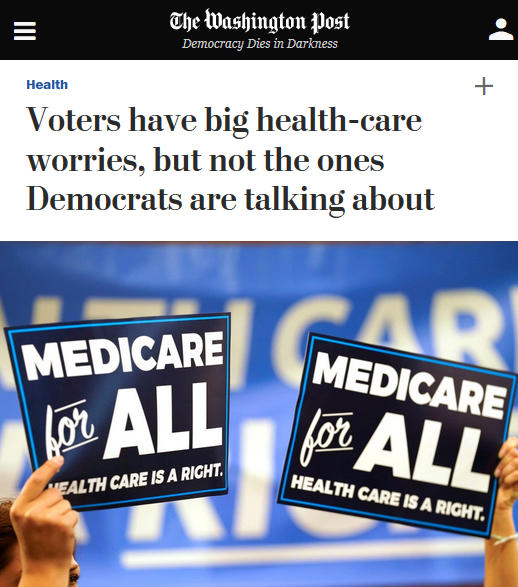 WaPo: Voters have big health-care worries, but not the ones Democrats are talking about