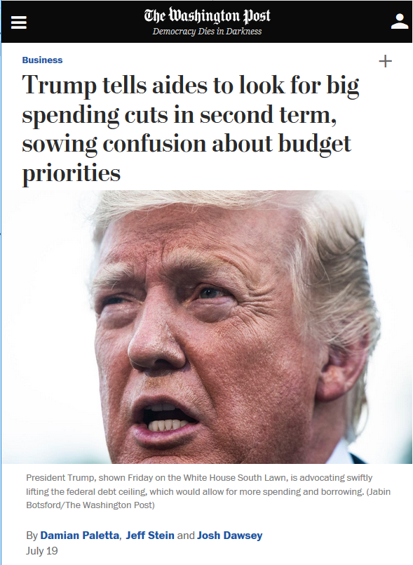 WaPo: Trump tells aides to look for big spending cuts in second term, sowing confusion about budget priorities
