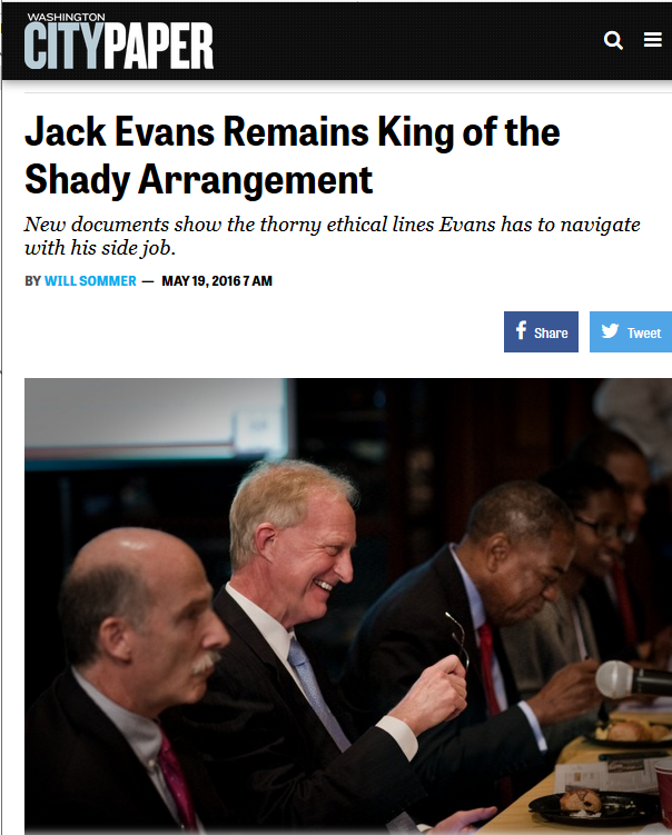 City Paper: Jack Evans Remains King of the Shady Arrangement