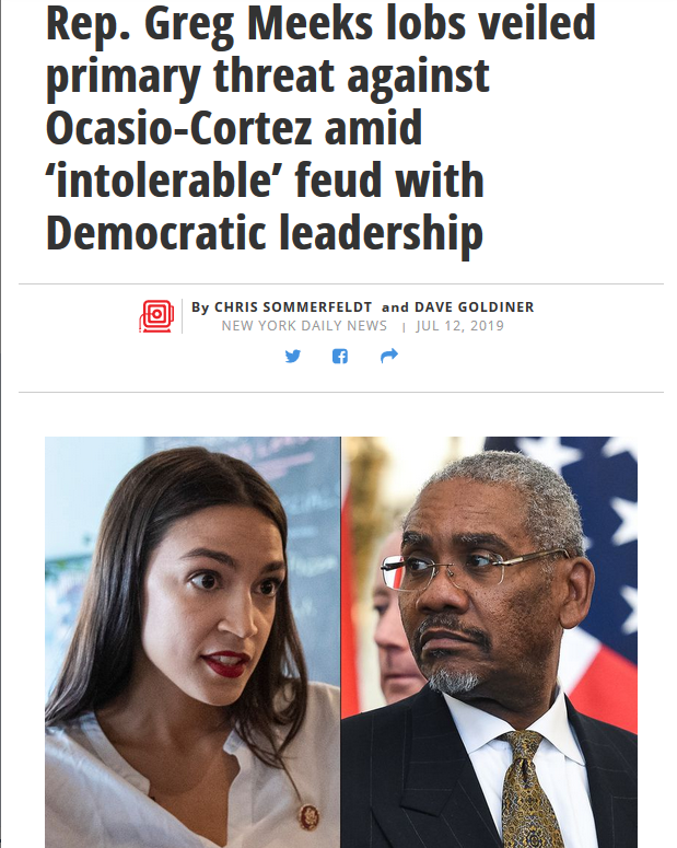 Daily News: Rep. Greg Meeks lobs veiled primary threat against Ocasio-Cortez amid ‘intolerable’ feud with Democratic leadership