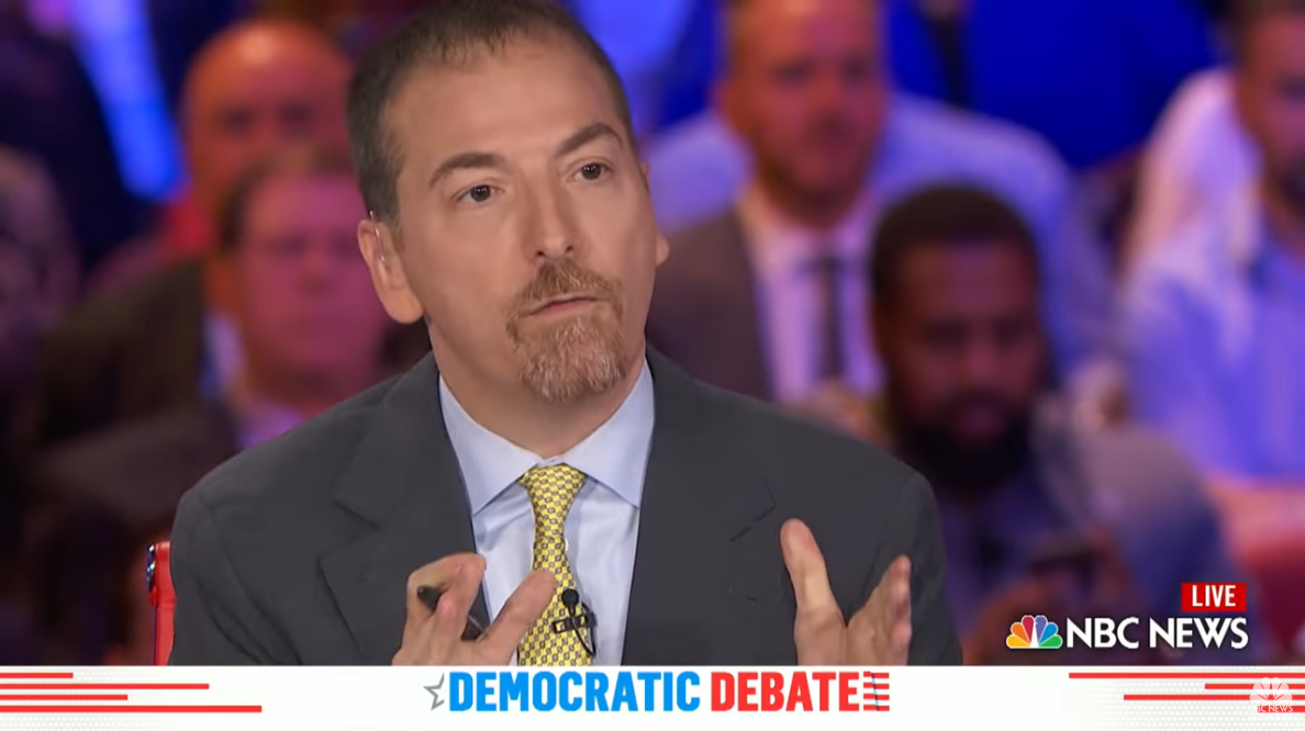 NBC debate moderator Chuck Todd