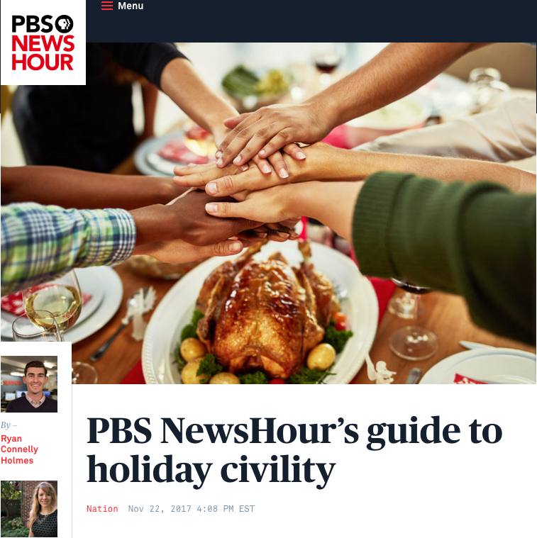 PBS NewsHour's Guide to Holiday Civility