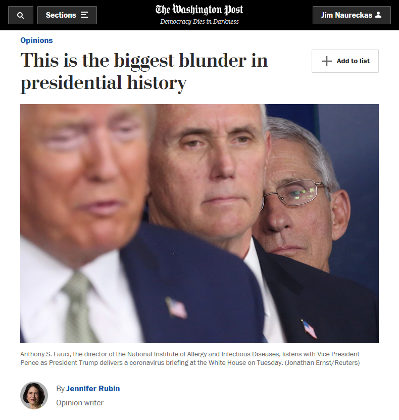 WaPo: This is the biggest blunder in presidential history