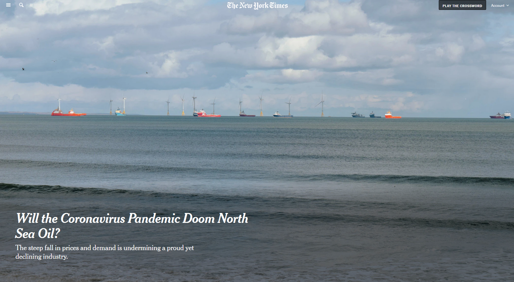 NYT: Will the Coronavirus Pandemic Doom North Sea Oil?