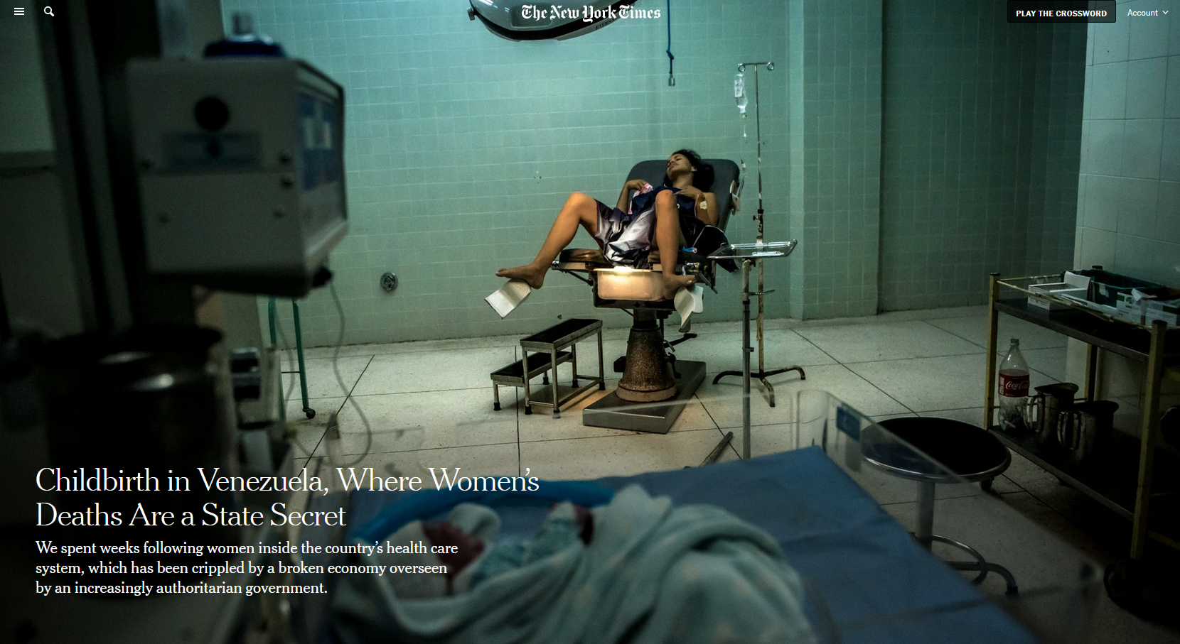 NYT: Childbirth in Venezuela, Where Women’s Deaths Are a State Secret