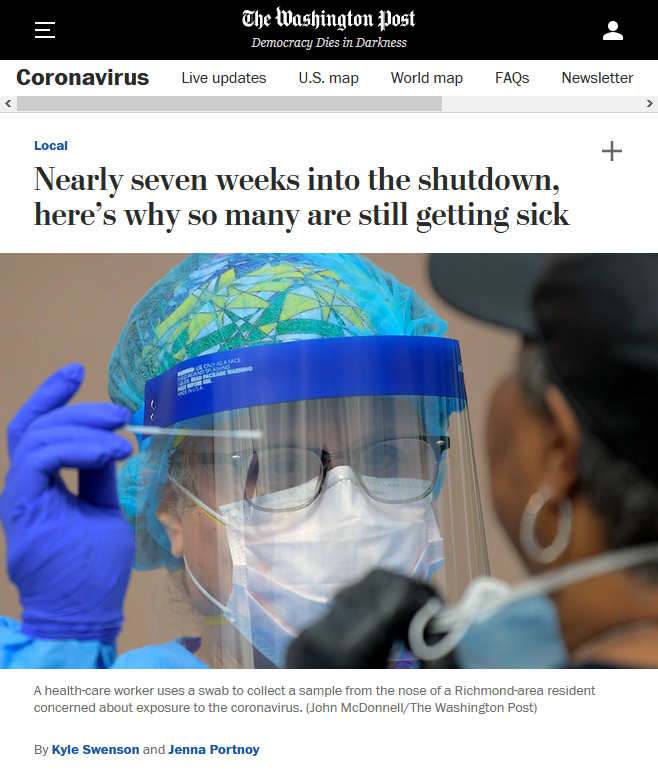 WaPo: Nearly seven weeks into the shutdown, here’s why so many are still getting sick