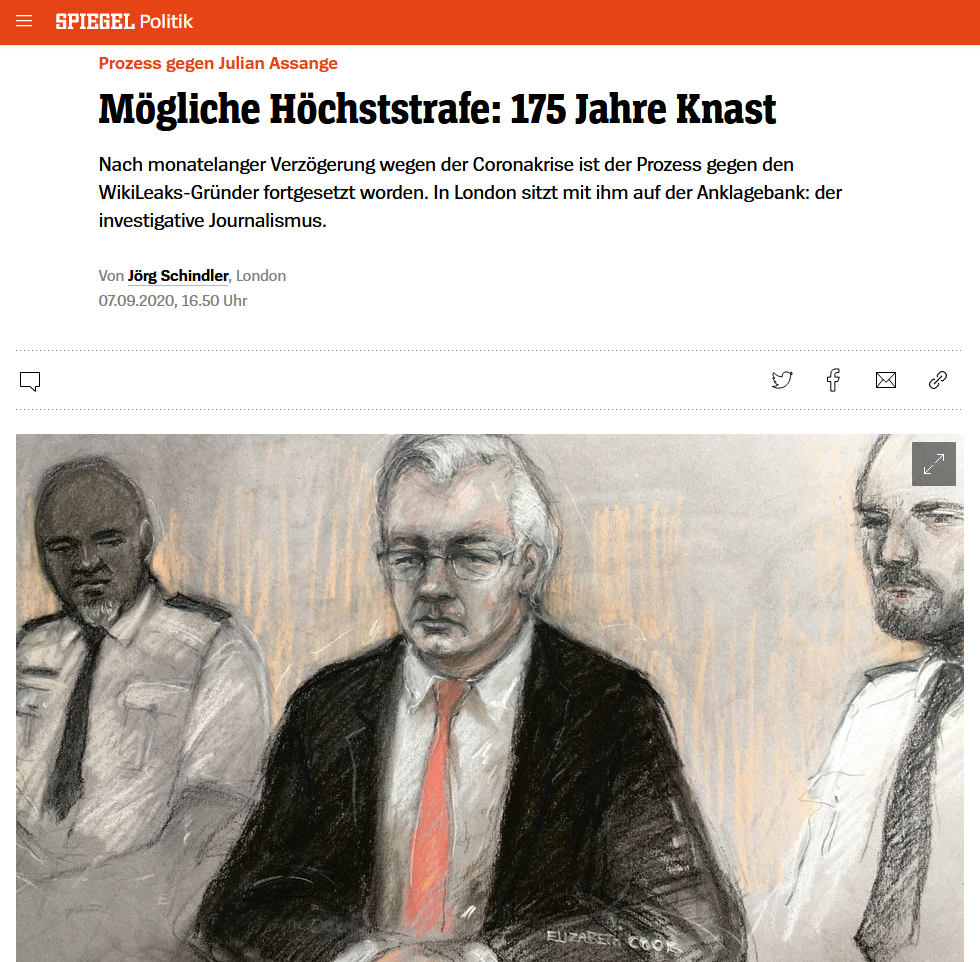 Der Spiegel: Mögliche Höchststrafe: 175 Jahre Knast