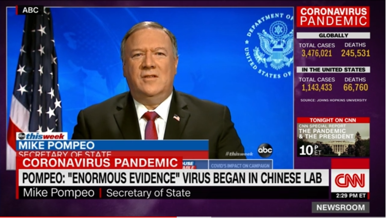 CNN: Pompeo: 'Enormous evidence' virus started in Chinese lab