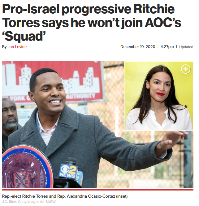 NY Post: Pro-Israel progressive Ritchie Torres says he won’t join AOC’s ‘Squad’
