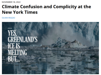 NYT: Climate Confusion and Complicity at the New York Times