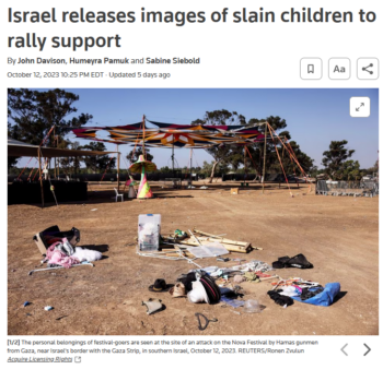 Reuters: Israel releases images of slain children to rally support